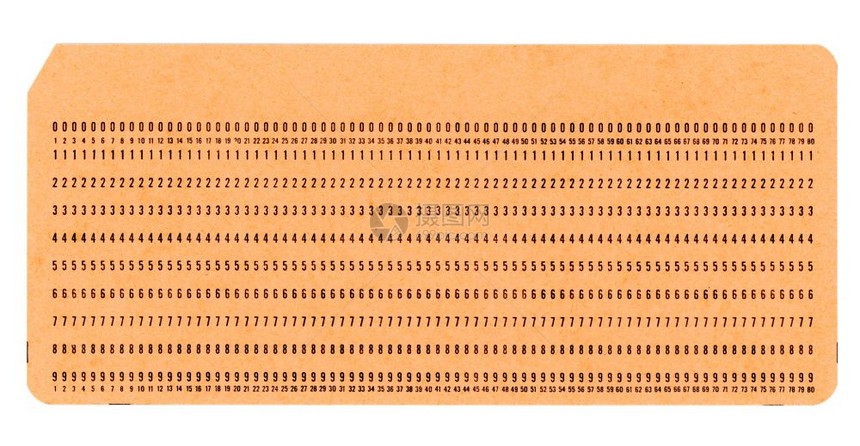 用于计算机数据存储和编程的老式重拳卡图片