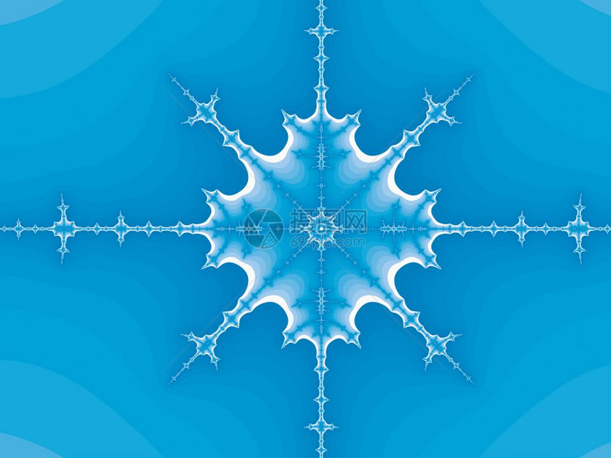 azure蓝色抽象分形图解作为背景有用抽象分形背景图片