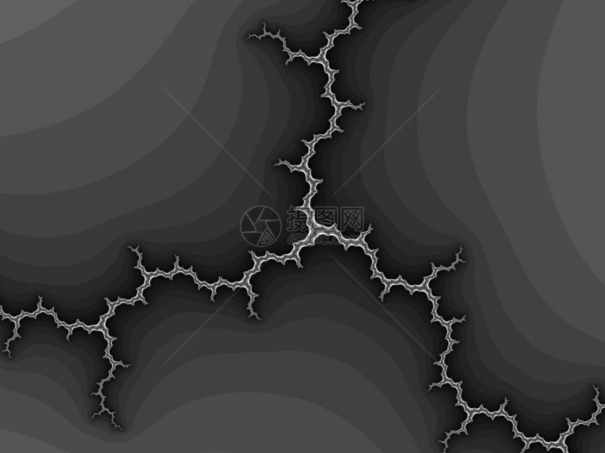 灰色抽象分形图解用作背景抽象分形背景图片