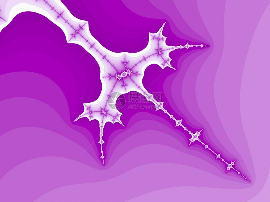 紫色抽象分形图解用作背景抽象分形背景图片