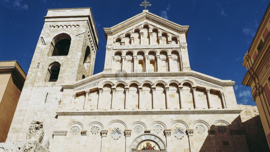 SantaMaria意指圣玛丽教堂意大利卡斯特亚里CagliariCastello区图片