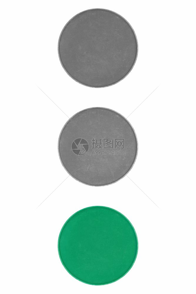 交通信号灯绿如果道路清澈就意味着通向绿灯信号就通向绿图片