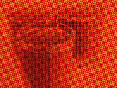 波普艺术风格的半色调单色杯橙汁健康饮料橙汁饮料图片