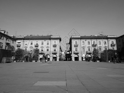 美洲伊塔利CIRCA2019年月CIRCA米舍雷费罗前称萨沃纳广场黑白图片