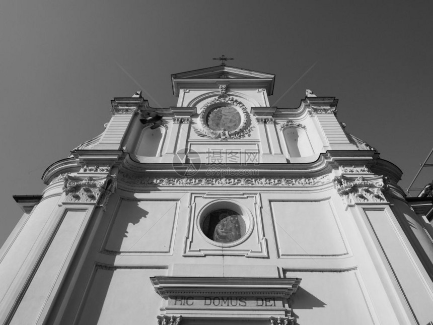 圣乔瓦尼巴特蒂斯塔约翰浸信会教堂意大利阿尔瓦HicDomusDei指神殿黑白两色圣乔瓦尼巴特蒂斯塔教堂阿尔瓦图片
