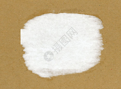 棕色纸板纹理带有白标签作为背景有用棕色纸板纹理背景图片
