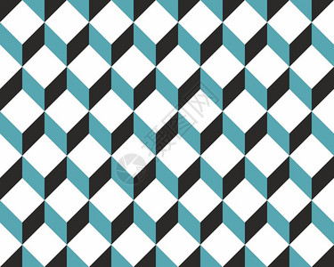 以立方体白色绿和黑制成的抽象模式几何纹理作为背景有用抽象几何背景背景图片