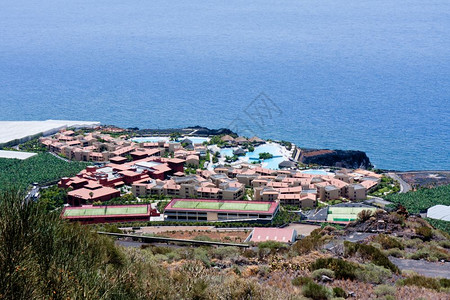 对加那利群岛拉帕尔马度假胜地的空中观察图片
