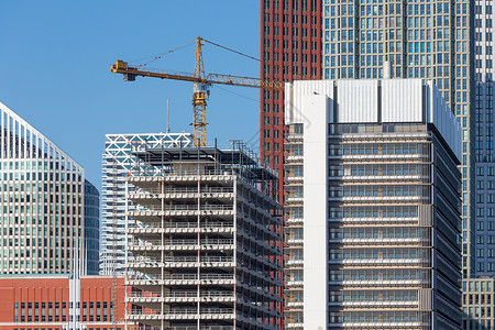 搭建网站素材搭建新办公大楼的天桥背景