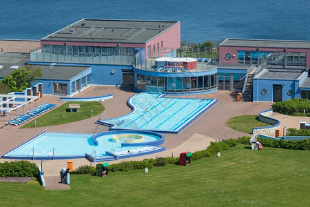 德国赫尔戈兰2017年5月日在德国北海的赫尔戈兰岛游泳池图片
