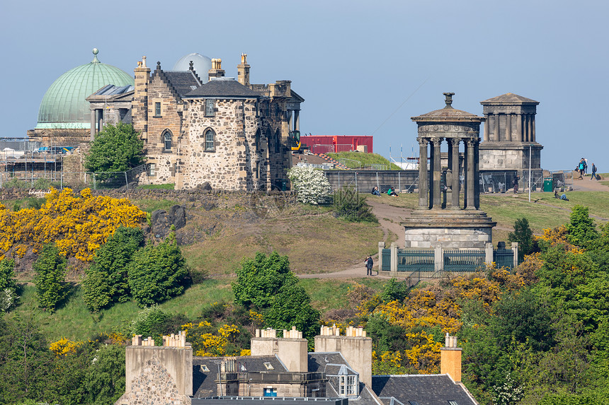 在苏格兰爱丁堡的CaltonHill看到一些纪念碑在苏格兰爱丁堡的CaltonHill看到一些纪念碑图片