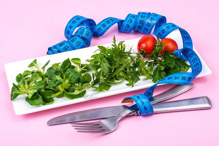 减肥的概念饮食品绿色沙拉工作室照片图片