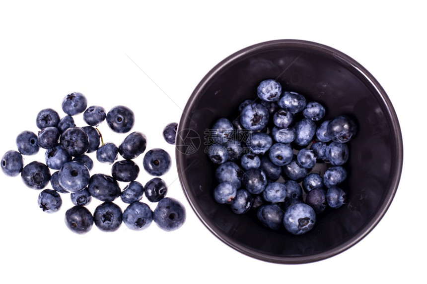 黑碗蓝莓摄影棚照片黑碗蓝莓图片