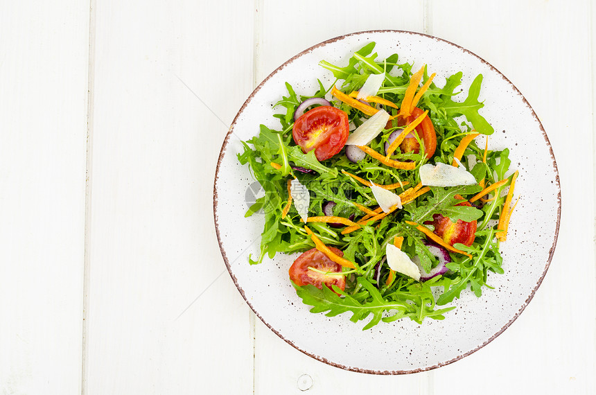 轻蔬菜沙拉减重概念健康饮食工作室照片图片