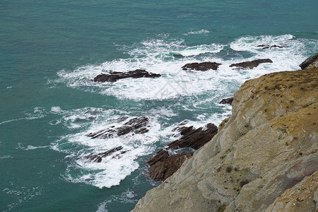 海岸悬崖背景图片