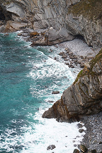 海岸悬崖背景图片