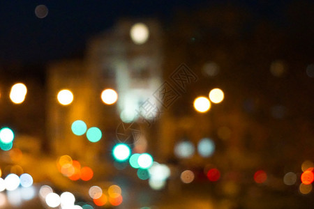 圣诞节灯光在街上装饰晚在街背景图片