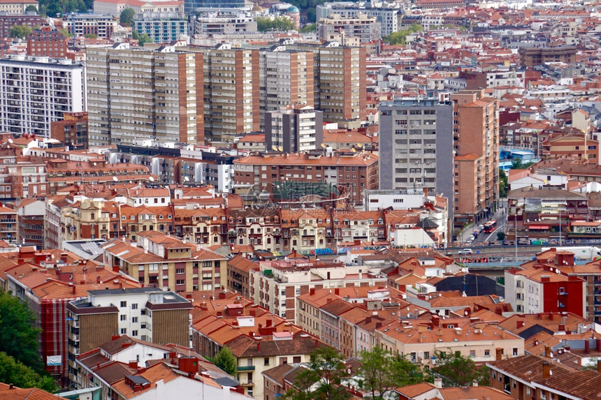 西班牙毕尔巴鄂市建筑和旅游目的地图片
