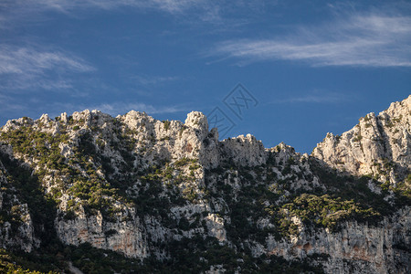 希腊山由石块组成地中海风景希腊夏季山由石块组成图片