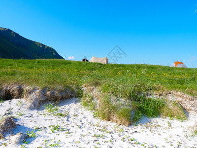 露营夏季自然帐篷挪威洛福滕群岛假日和旅行挪威洛福滕自然帐篷挪威洛福滕图片