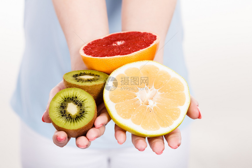 健康饮食补充营养素的新鲜食品果子橙柠檬和葡萄水果柠檬和葡萄汁图片