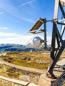 高山电信塔操纵无线技术图片