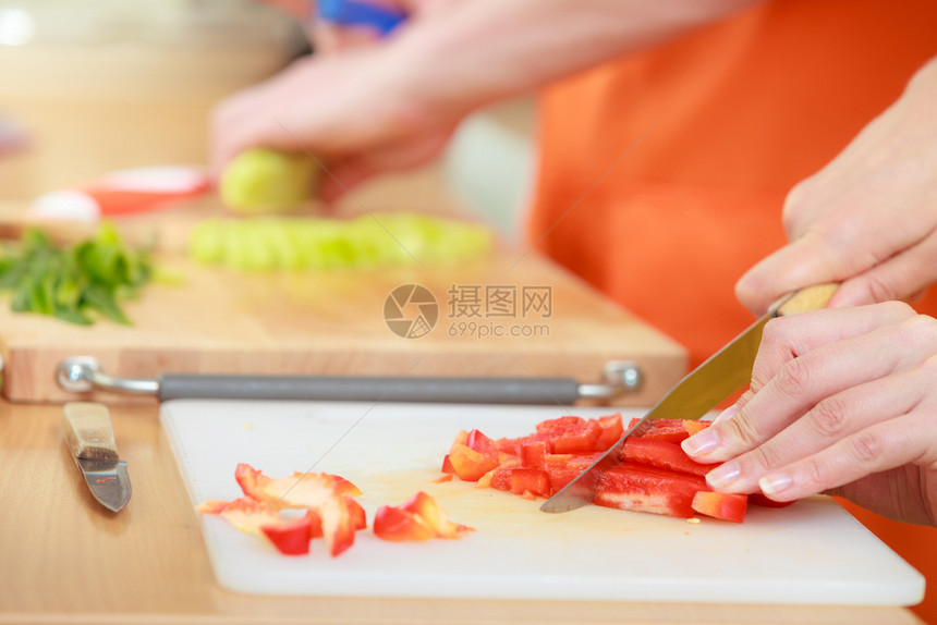 健康饮食素品烹饪饮和人的概念图片