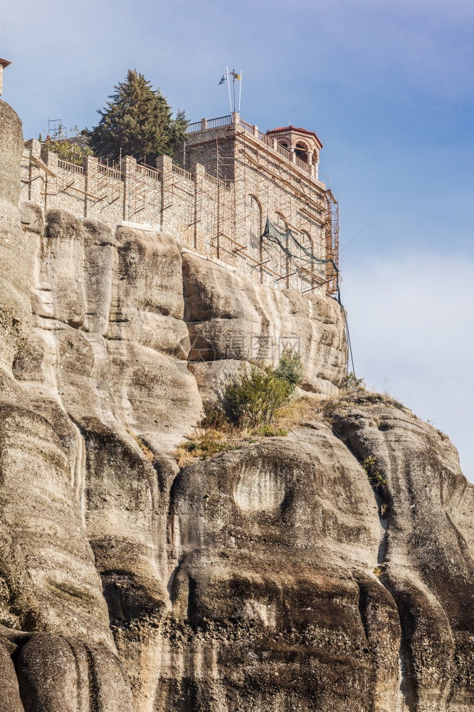 希腊塞萨利梅托拉市悬崖修道院希腊目的地梅托拉修道院希腊梅托拉修道院图片