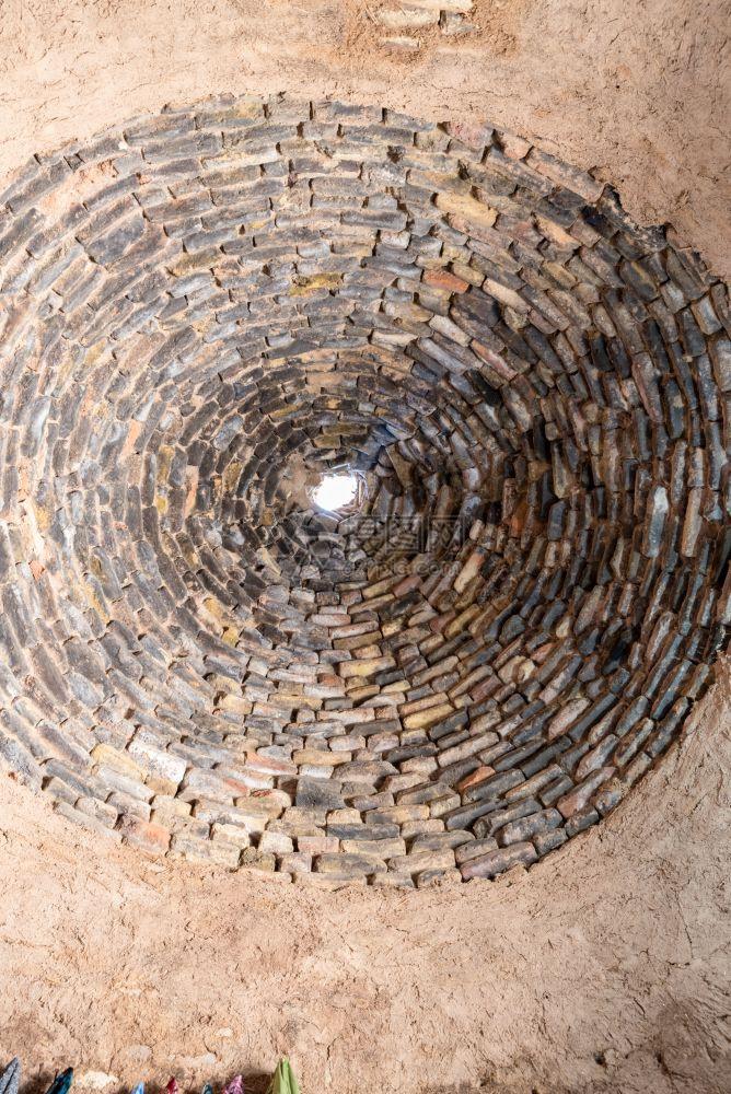 土耳其Sanliurfa传统蜂窝泥砖荒漠房屋的顶尖一致观点图片