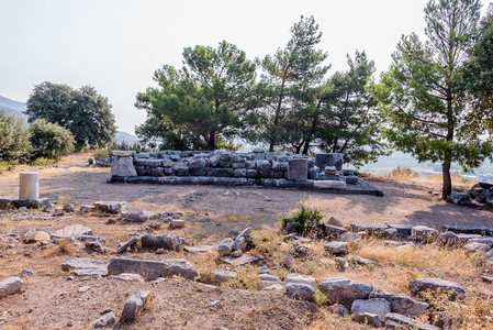 艾默登古希腊城埃及神的保护区土耳其普里内SokeAydin土耳其背景