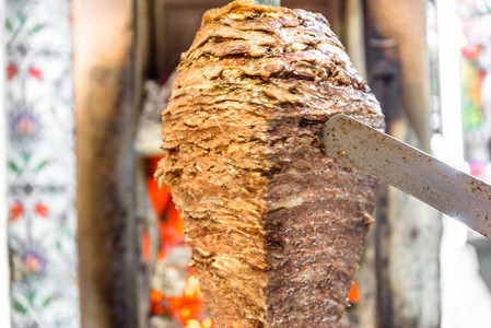 肖尔玛多纳快速的烤肉串高清图片