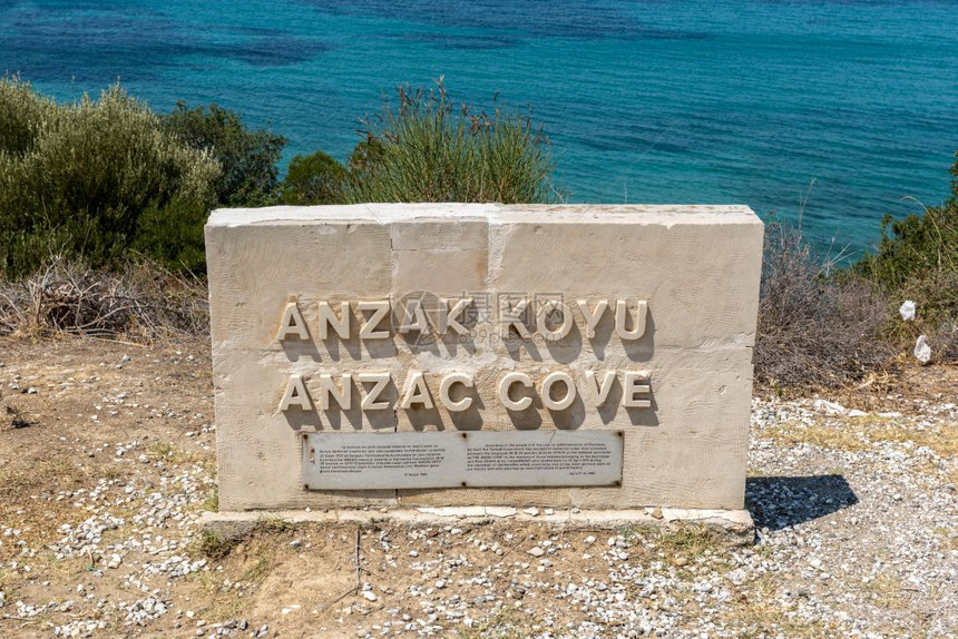 ANZAC湾第一次世界大战地点ANZACs降落在土耳其卡纳莱的加利波半岛上图片