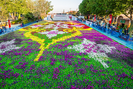 苏丹纳米特2018年4月日土耳其伊斯坦布尔的郁金香节背景