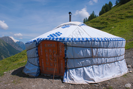 蒙古包瓦尔费雷特瓦莱瑞士高清图片