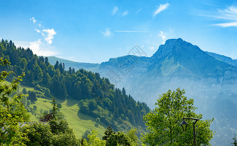 法国阿尔卑斯山上萨沃伊景图片