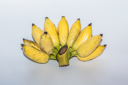 黄香蕉白背景图片