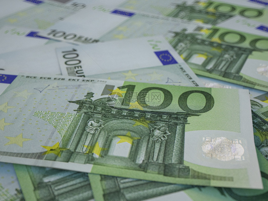欧元钞票背景关闭高品质照片欧元区官方货币金融背景欧洲货币图片
