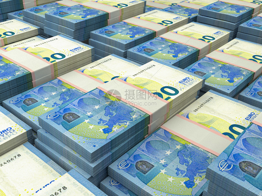 欧元钞票背景关闭高品质照片欧元区官方货币金融背景欧洲货币图片