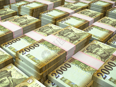 班夫匈牙利Forints商业背景HUF特写照片匈牙利货币财务背景Macro拍摄设计图片
