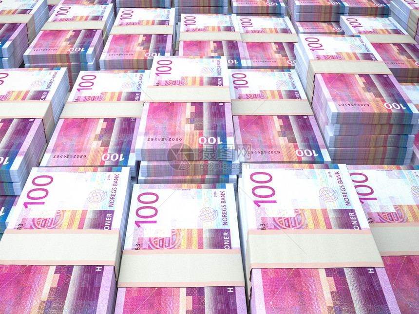 挪威货币商业背景奥斯陆挪威克朗图片
