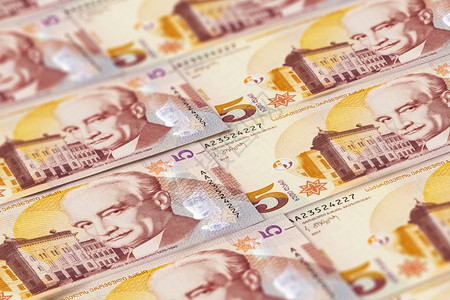 第比利斯时装周格鲁吉亚拉里纸币5财务商业背景适合新闻报道格鲁吉亚拉里纸币背景设计图片