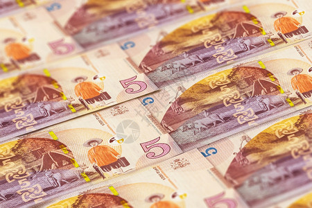 比利亚德格鲁吉亚拉里纸币5财务商业背景适合新闻报道格鲁吉亚拉里纸币背景设计图片