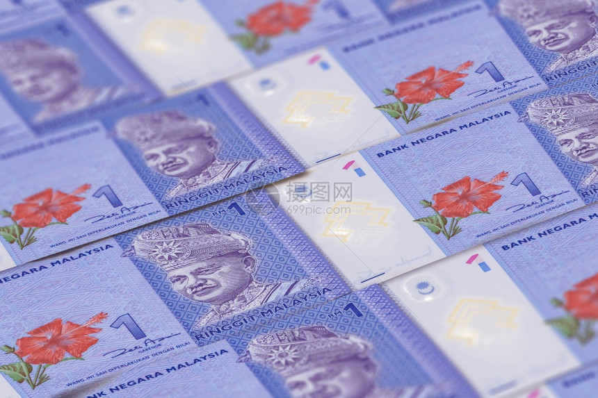 马来西亚兰吉特钞票背景马来西亚货币商业背景完美新闻报道马来西亚兰吉特钞票金融商业背景图片