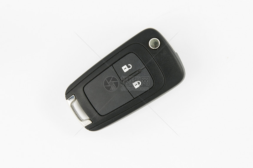 白色背景上的汽车密钥遥控器图片