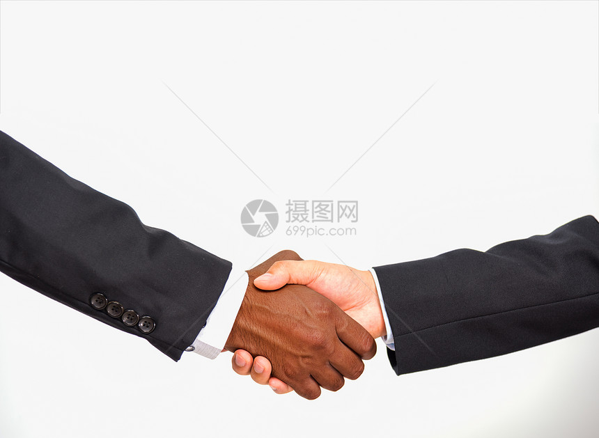 非洲商人的亲密关系黑人伙伴关系和天主教白人的手握和两名商人的手握图片