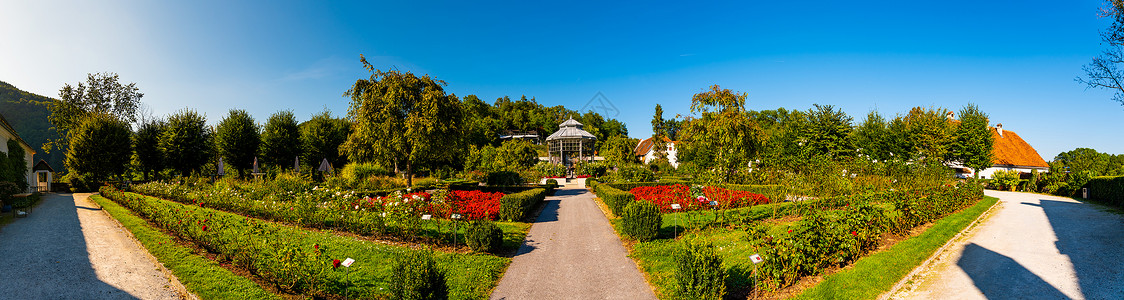 Stubenbergam见Styria奥地利2019年月5日欧洲Herberstein宫殿花园旅游景点度假目的地Herberst背景图片