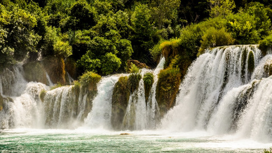 欧洲的瀑布croatia旅游点欧洲的croatia旅行地点图片