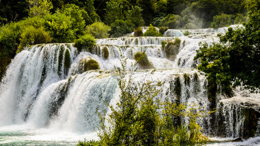 欧洲的瀑布croatia旅游点欧洲的croatia旅行地点图片
