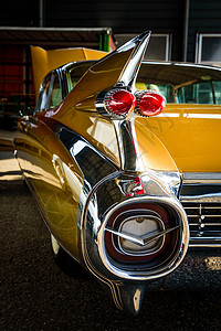 美国经典汽车黄油漆背景图片