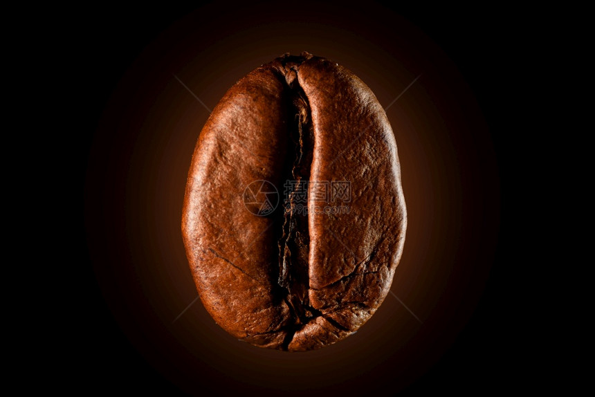 咖啡豆与黑色背景隔绝烤咖啡概念一杯咖啡豆与黑色背景隔绝图片
